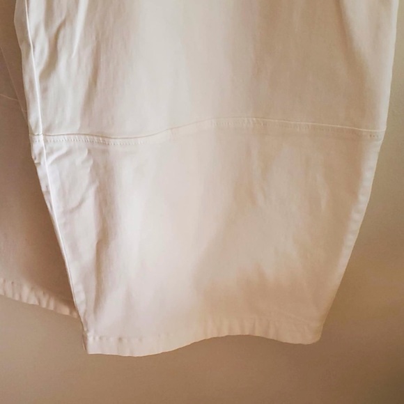 NWT Anthropologie Maeve Pleated Barrel Leg Chino Pants White Size 12 - Picture 8 of 12